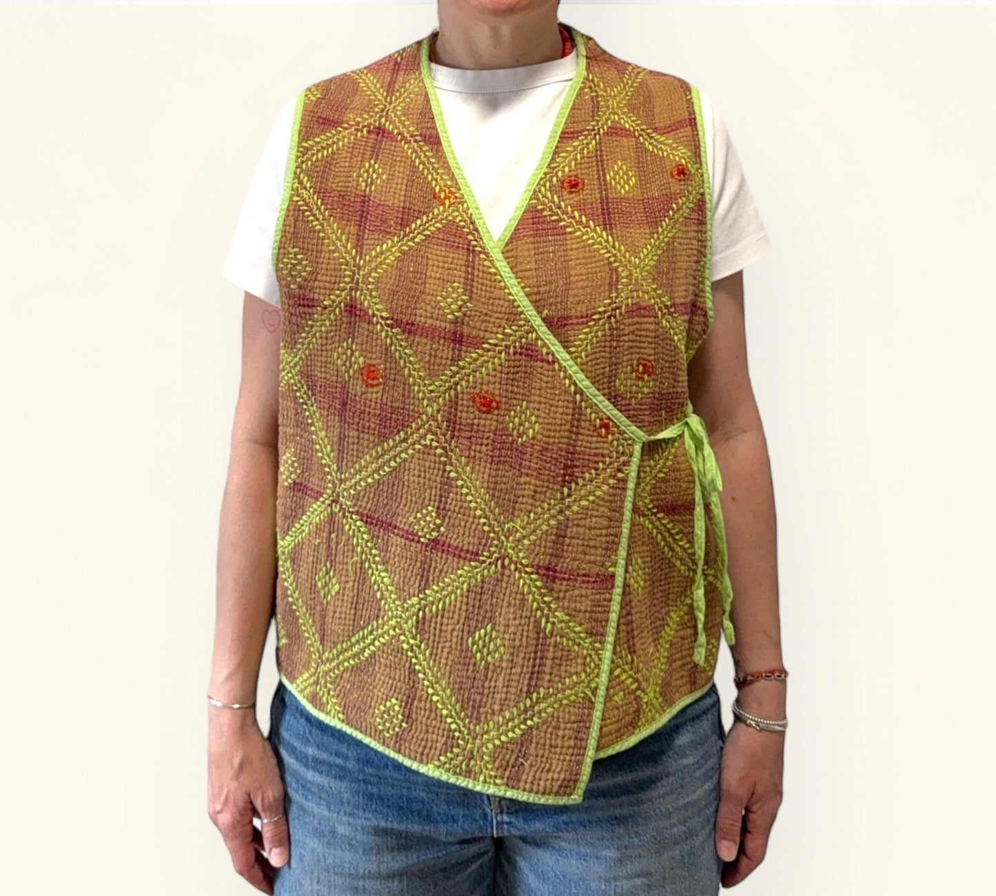 KHARNA REVERSIBLE WAISTCOAT