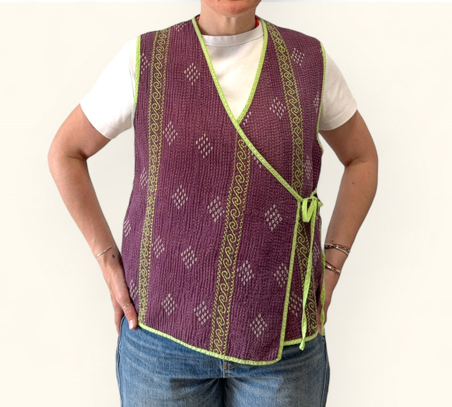 KHARNA REVERSIBLE WAISTCOAT