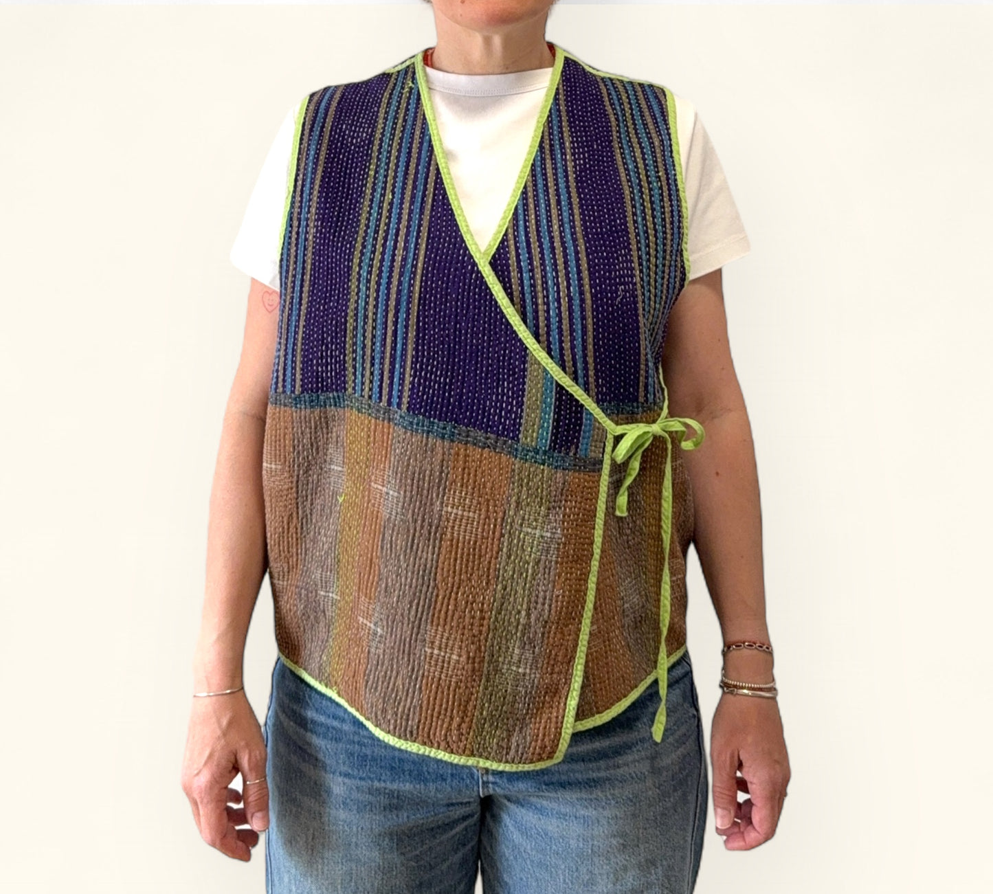 KHARNA REVERSIBLE WAISTCOAT