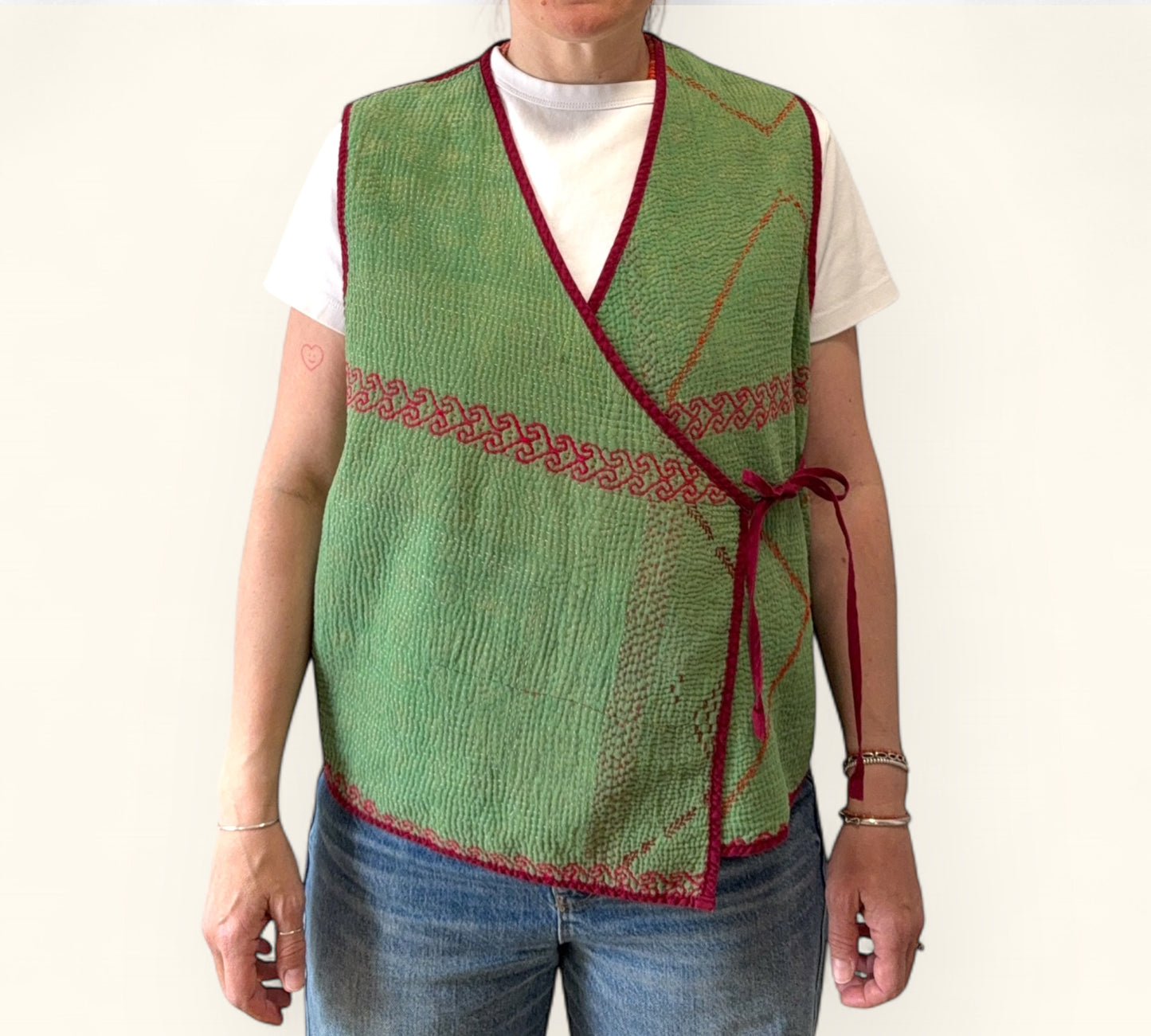 KHARNA REVERSIBLE WAISTCOAT