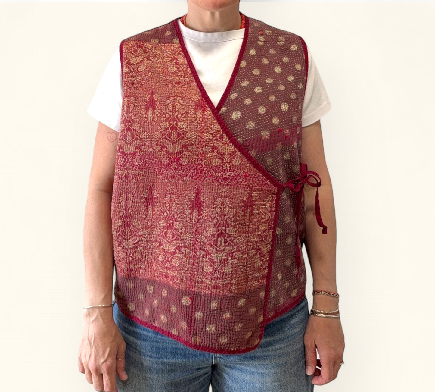 KHARNA REVERSIBLE WAISTCOAT