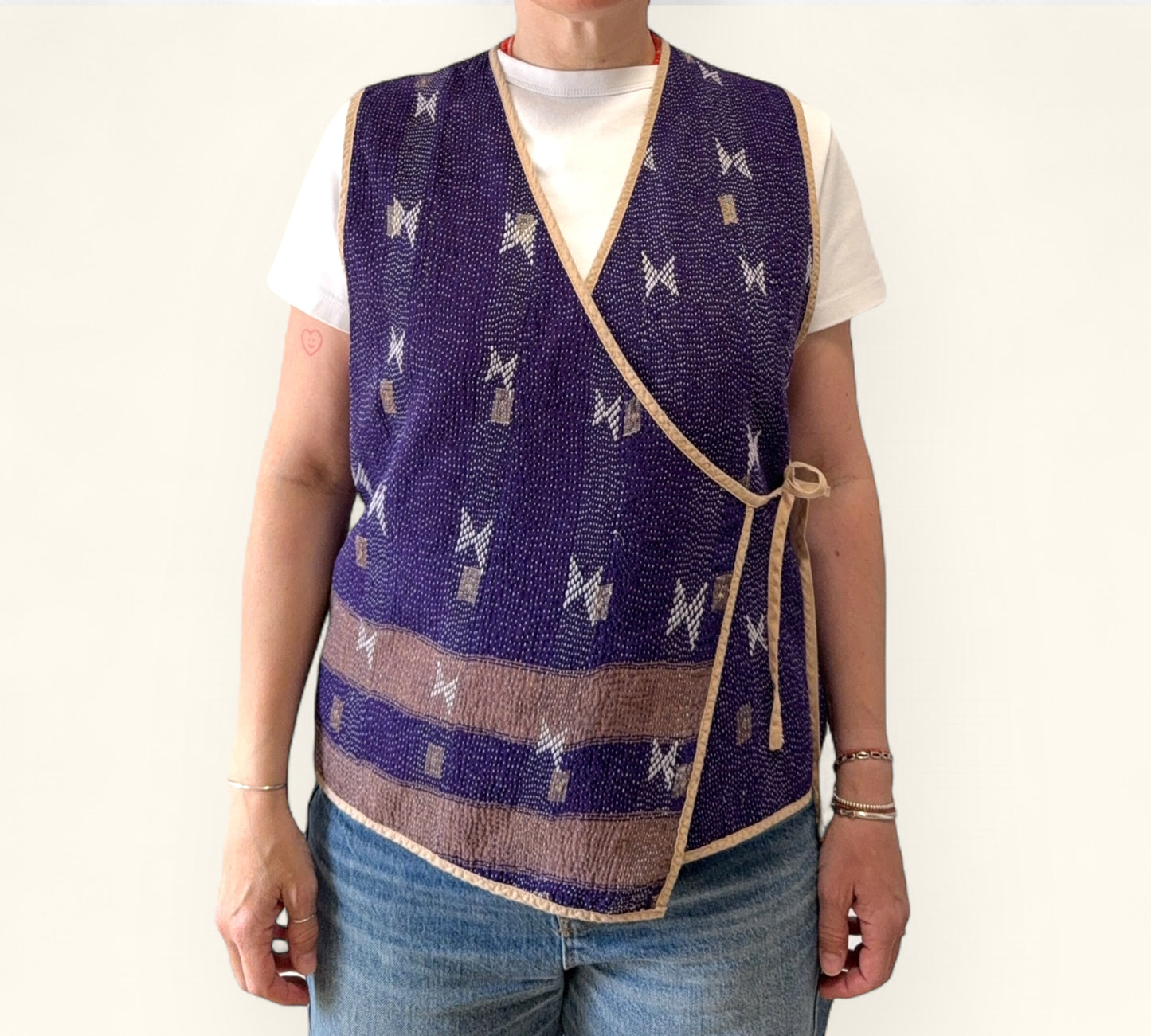 KHARNA REVERSIBLE WAISTCOAT