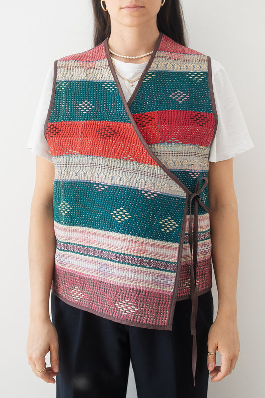 KHARNA REVERSIBLE WAISTCOAT