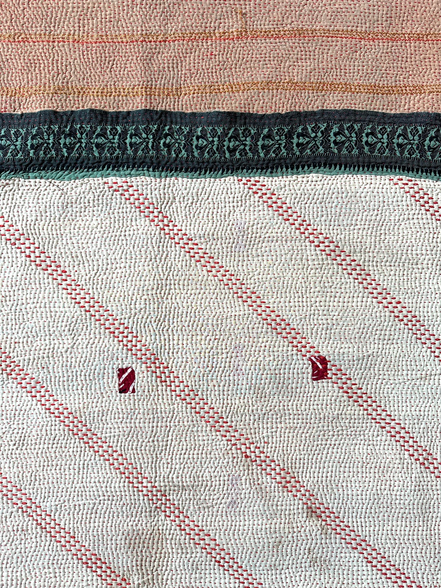 QUILTED KANTHA BEDCOVER