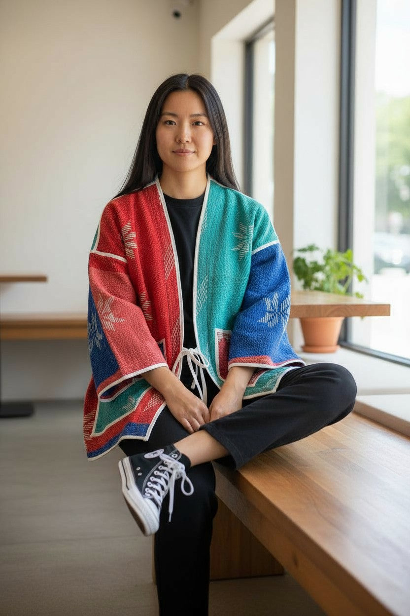 NADIA REVERSIBLE KIMONO JACKET